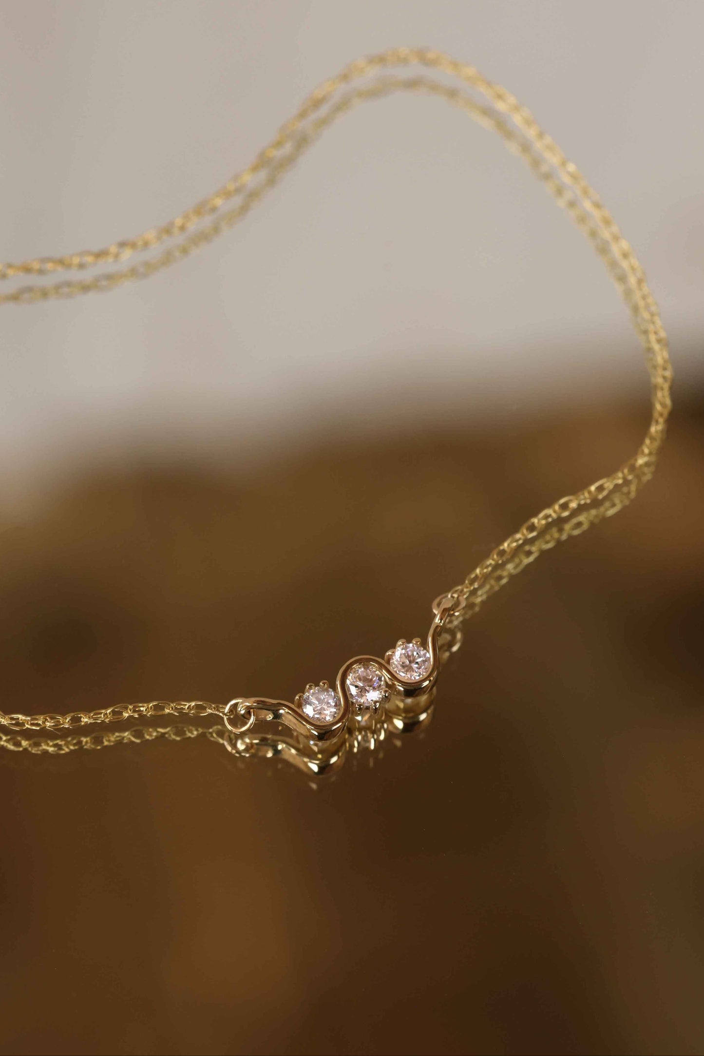Trio Stone Necklace