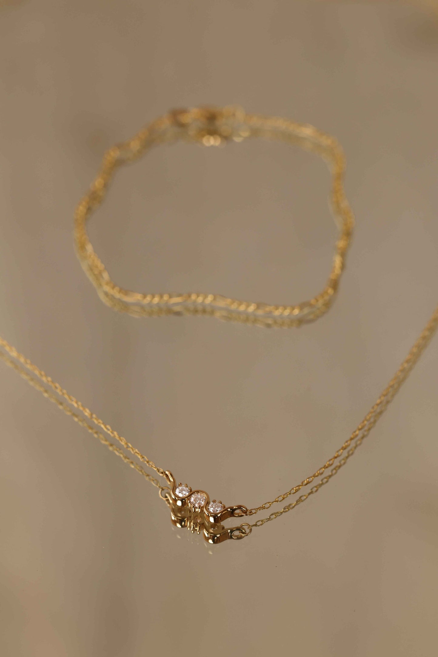 Trio Stone Necklace