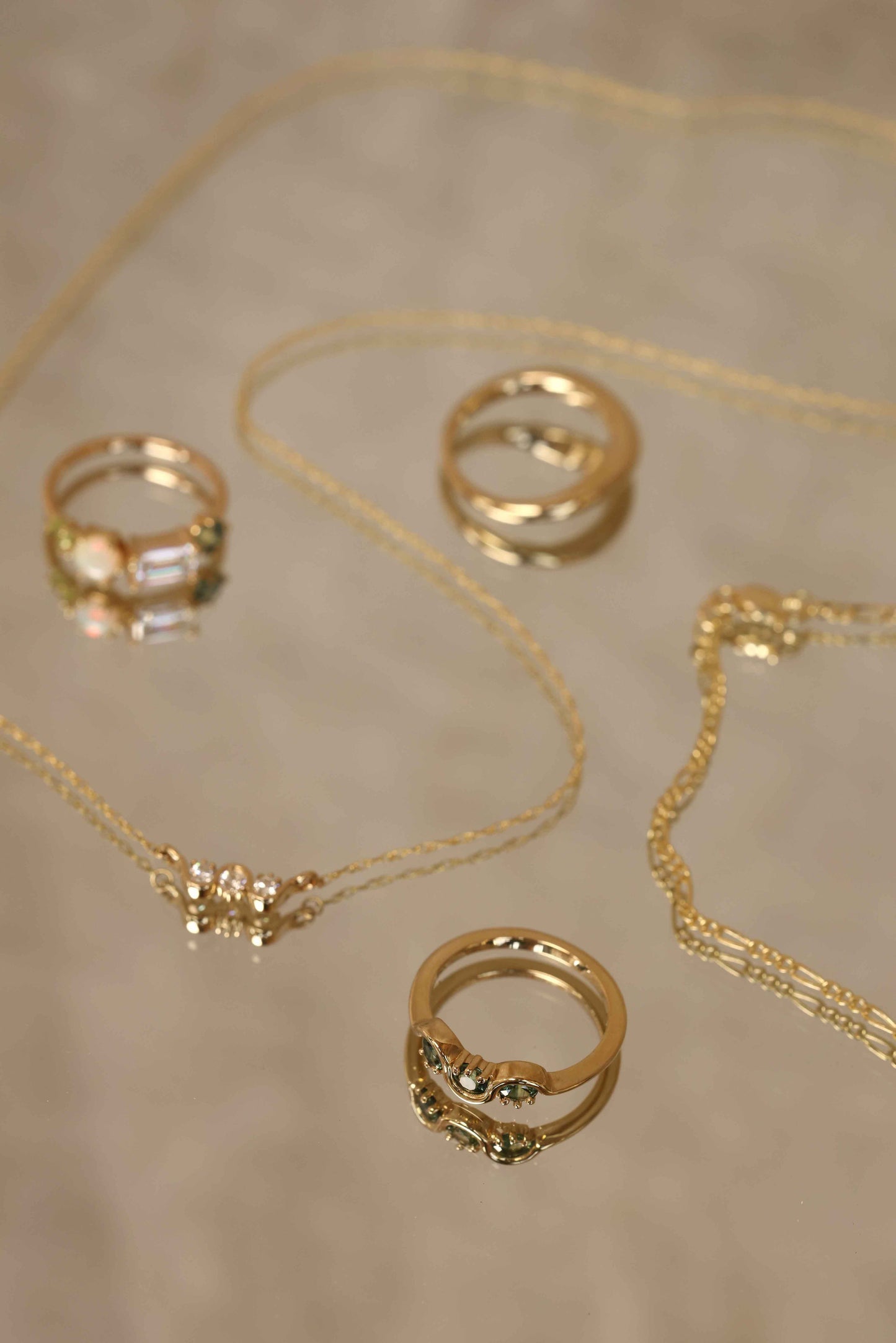 Trio Stone Necklace