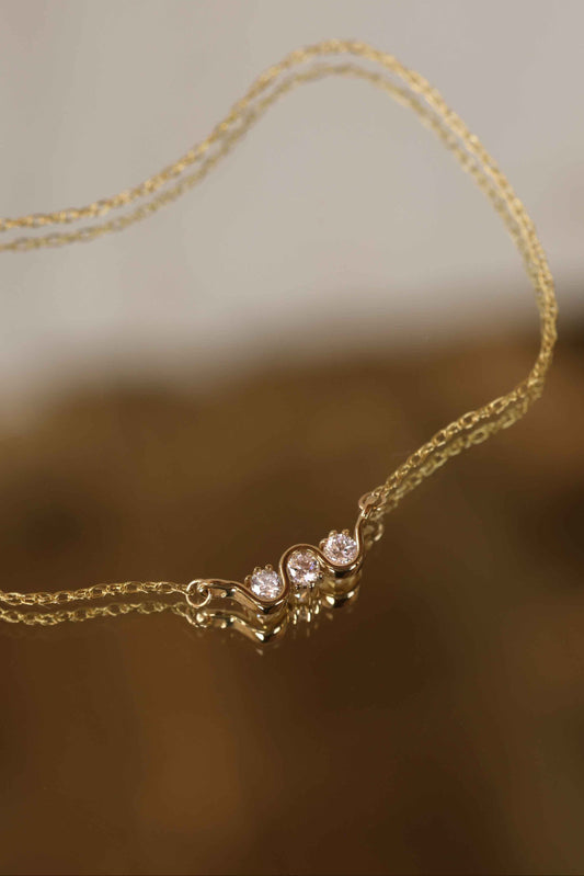 Trio Stone Necklace